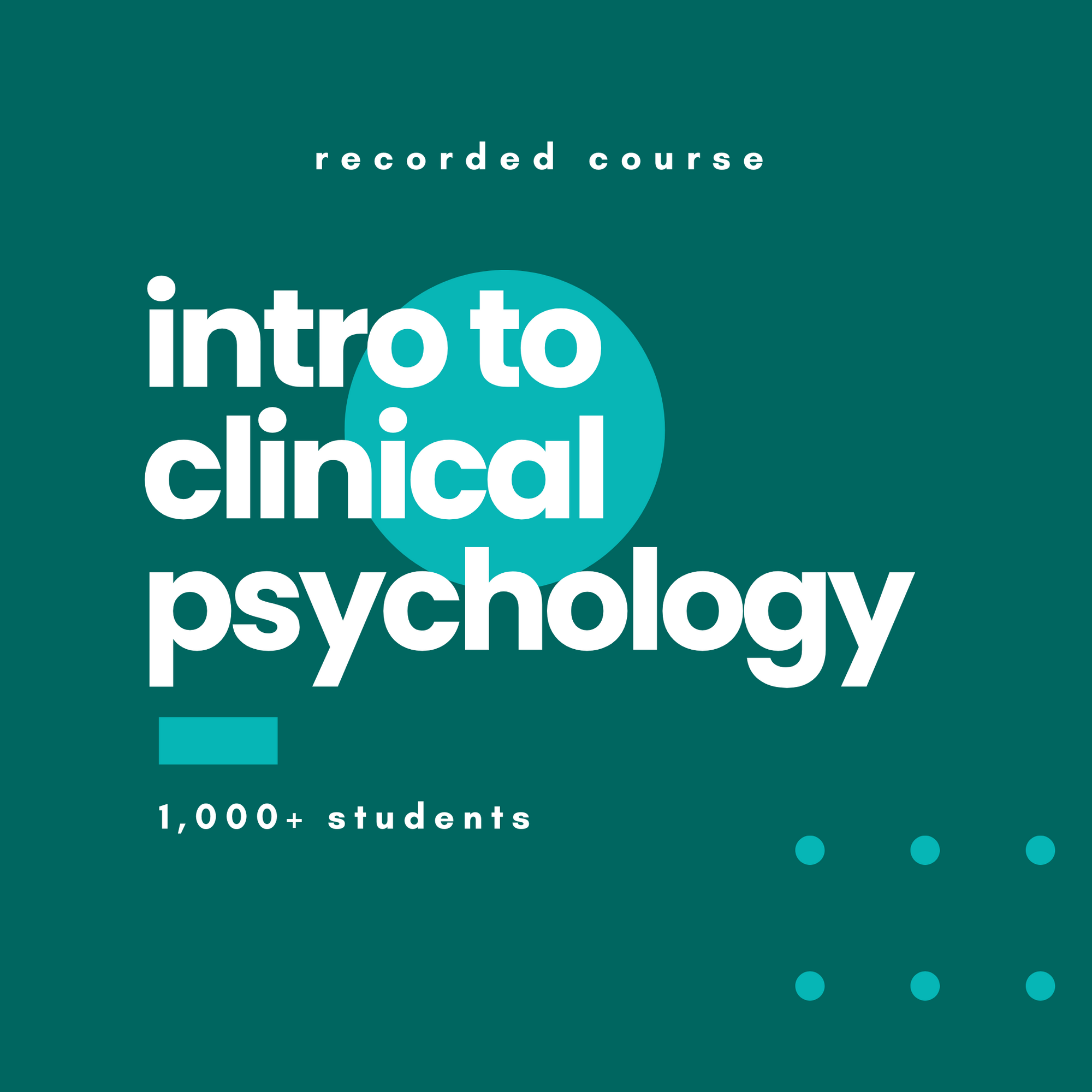 Intro to Clinical Psychology Course