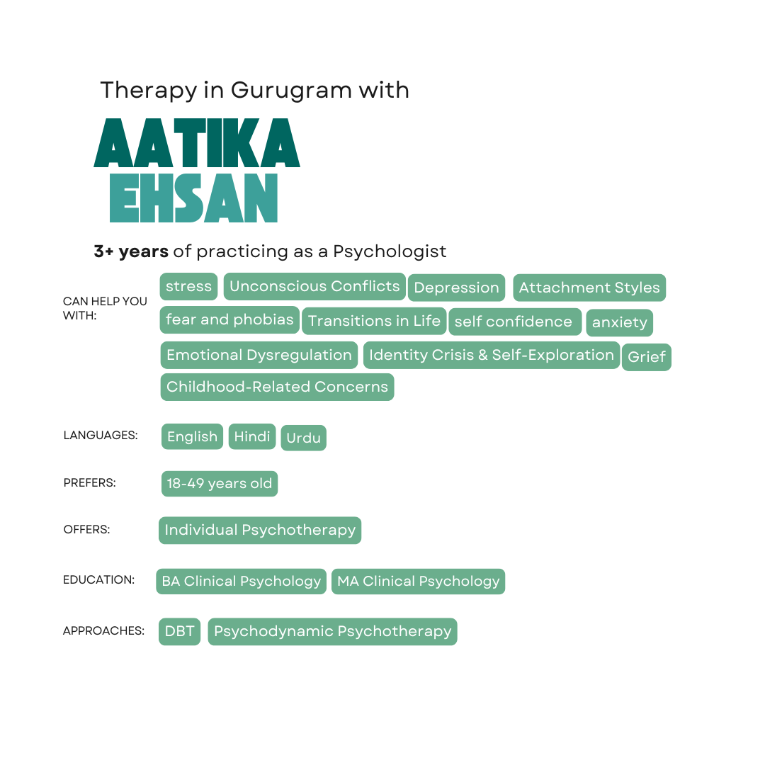 Therapy in Gurugram with Aatika Ehsan