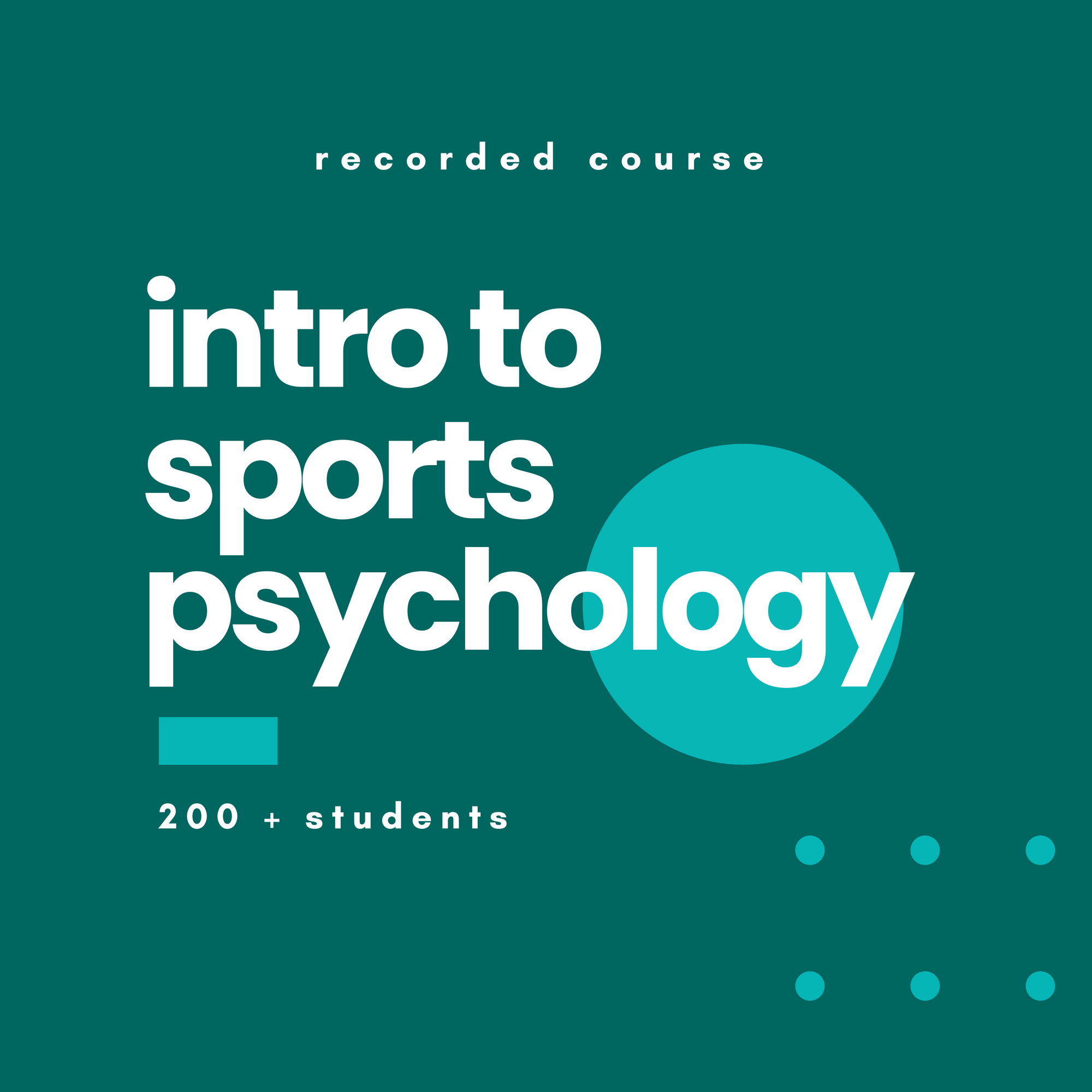 Intro to Sports Psychology Course