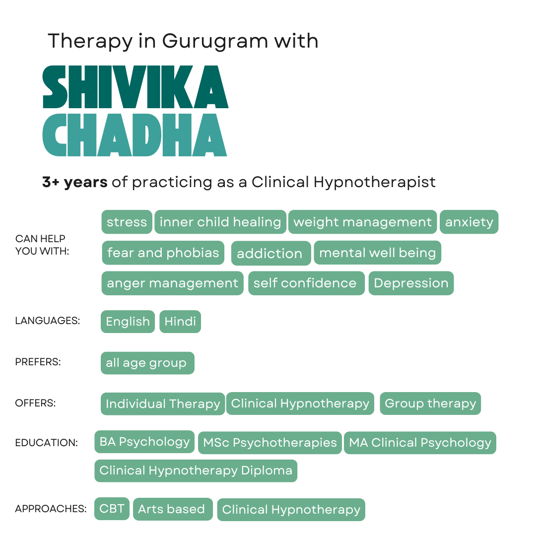 Therapy in Gurugram with Shivika Chadha