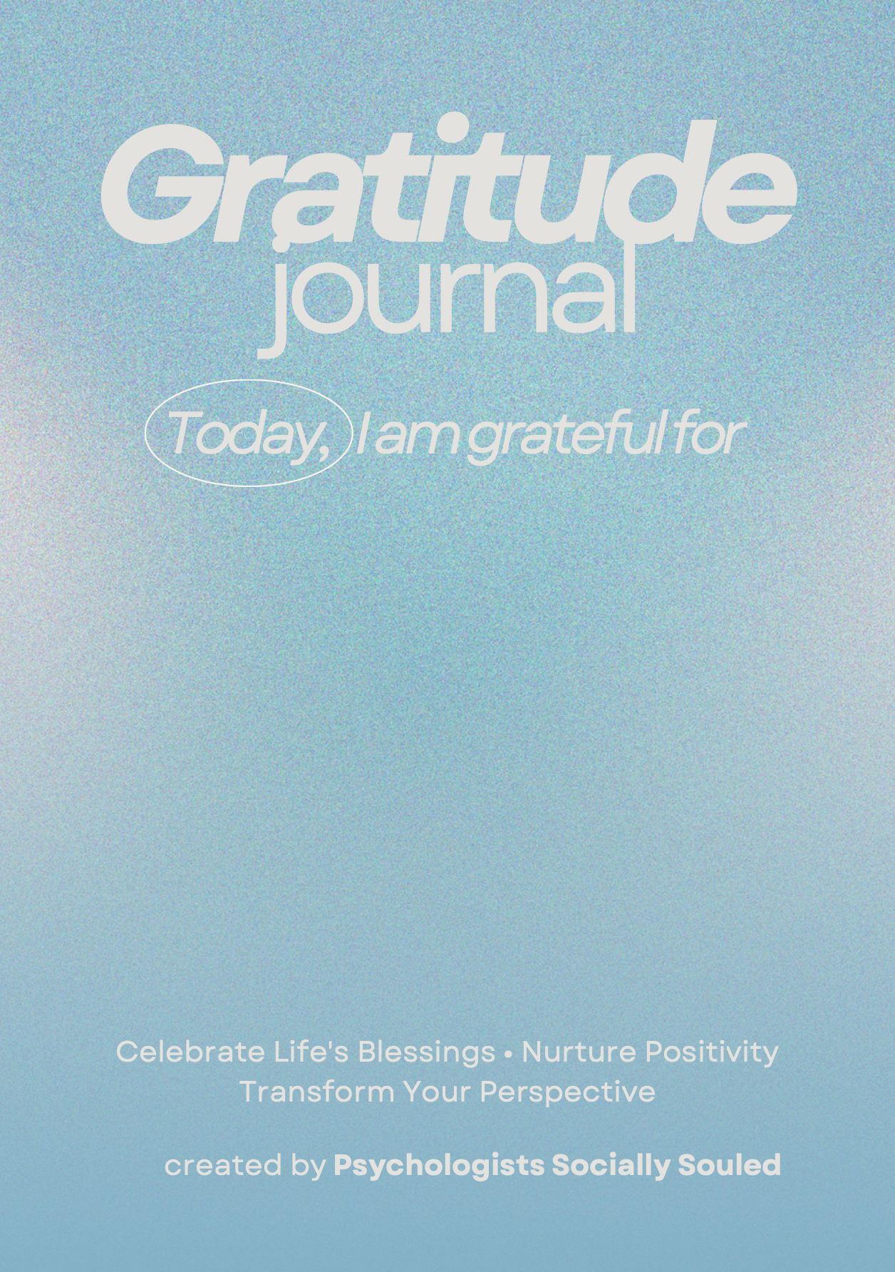 Gratitude Journal- Digital Version