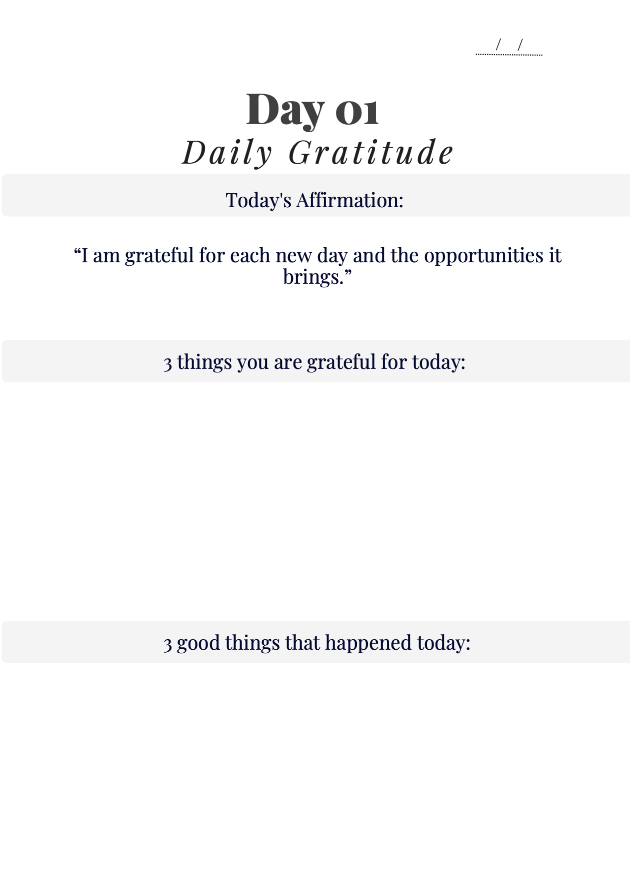Gratitude Journal- Digital Version