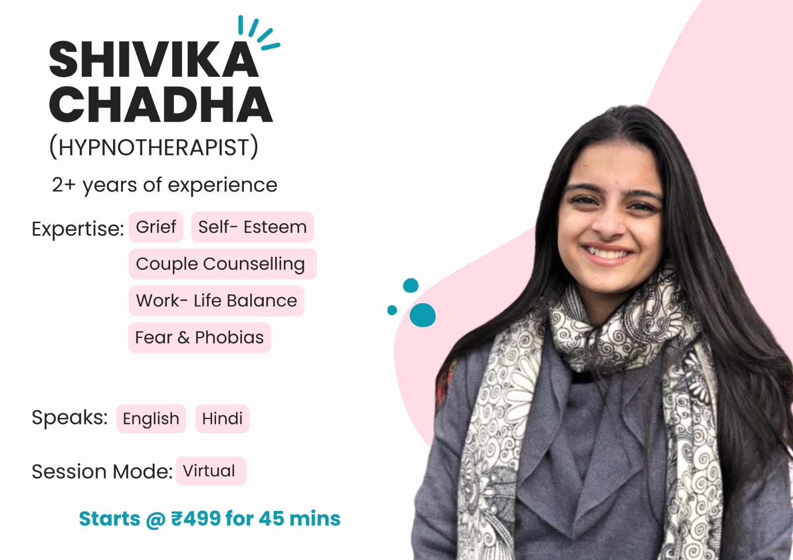 Hypnotherapy with Shivika Chadha