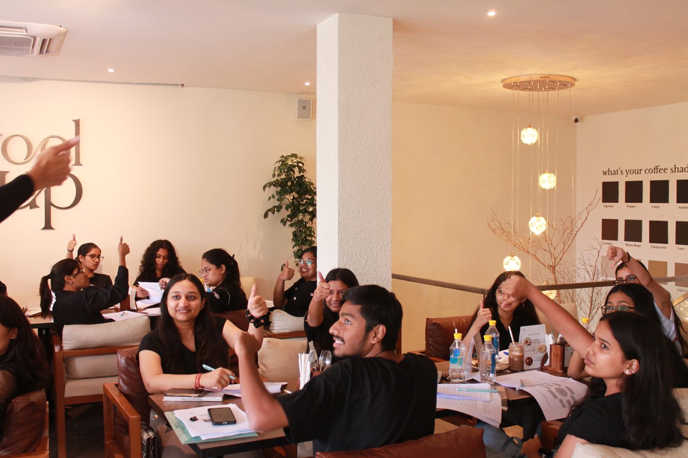A teaching session in session